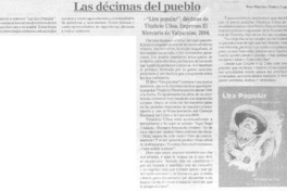 Las décimas del pueblo Las décimas del pueblo