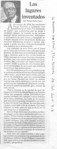 Los lugares inventados Los lugares inventados