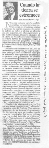 Cuando la tierra se estremece Cuando la tierra se estremece