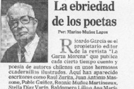 La ebriedad de los poetas La ebriedad de los poetas