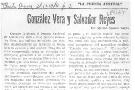 González Vera y Salvador Reyes González Vera y Salvador Reyes