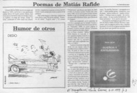 Poemas de Matías Rafide Poemas de Matías Rafide