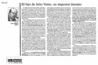 El hijo de Julio Verne, un impostor literario El hijo de Julio Verne, un impostor literario