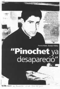 "Pinochet ya desapareció" (entrevista) "Pinochet ya desapareció" (entrevista)