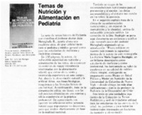 Temas de nutrición y alimentación en Pediatría Temas de nutrición y alimentación en Pediatría