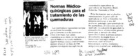 Normas médico-quirúrgicas para el tratamiento de las quemaduras Normas médico-quirúrgicas para el tratamiento de las quemaduras