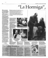 La Hormiga", puertas abiertas La Hormiga", puertas abiertas