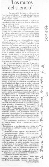 "Los muros del silencio" "Los muros del silencio"
