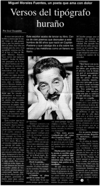Versos del tipógrafo huraño Versos del tipógrafo huraño