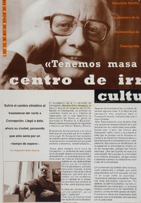 "Tenemos masa crítica para ser centro de irradiación cultural" "Tenemos masa crítica para ser centro de irradiación cultural"
