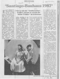 "Santiago-Bauhaus 1987" "Santiago-Bauhaus 1987"