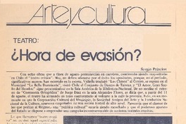 Hora de evasión? Hora de evasión?