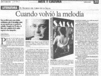Cuando volvió la melodía Cuando volvió la melodía