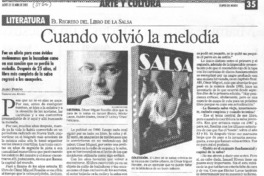 Cuando volvió la melodía Cuando volvió la melodía