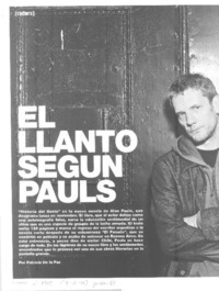 El llanto según Pauls (entrevista) El llanto según Pauls (entrevista)