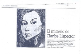 El misterio de Clarice Lispector El misterio de Clarice Lispector