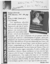 La cocina erótica del Conde Lafourchette La cocina erótica del Conde Lafourchette