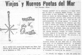 Viejos y nuevos poetas del mar Viejos y nuevos poetas del mar