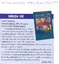 Neruda 100 Neruda 100