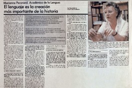 El lenguaje es la creación más importante de la historia El lenguaje es la creación más importante de la historia