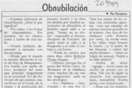 Obnubilación Obnubilación