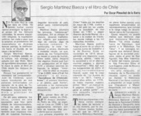 Sergio Martínez Baeza y el libro de Chile Sergio Martínez Baeza y el libro de Chile