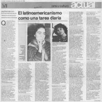 El latinoamericanismo como una tarea diaria El latinoamericanismo como una tarea diaria