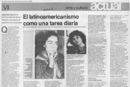 El latinoamericanismo como una tarea diaria El latinoamericanismo como una tarea diaria