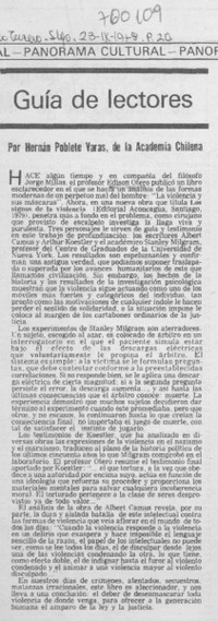 Guía de lectores Guía de lectores