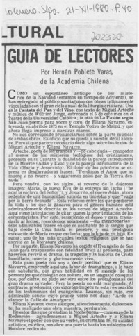 Guía de lectores Guía de lectores