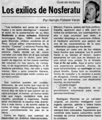 Los exilios de Nosferatu Los exilios de Nosferatu