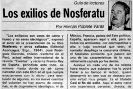 Los exilios de Nosferatu Los exilios de Nosferatu