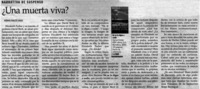 Una muerta viva? Una muerta viva?