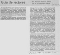Guía de lectores Guía de lectores
