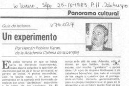 Un experimento Un experimento