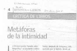 Metáforas de la intimidad Metáforas de la intimidad