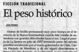 El peso histórico El peso histórico