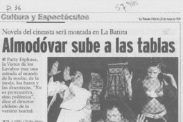 Almodóvar sube a las tablas Almodóvar sube a las tablas