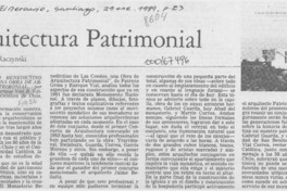 Arquitectura patrimonial Arquitectura patrimonial