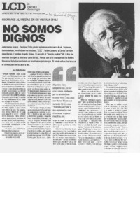 No somos dignos No somos dignos