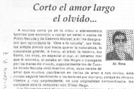 Corto el amor largo el olvido... Corto el amor largo el olvido...