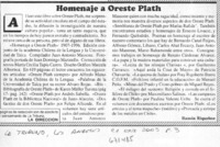Homenaje a Oreste Plath Homenaje a Oreste Plath