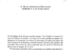 Borges y las mascaras Borges y las mascaras