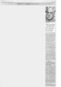 Destaca la calidad de los poetas Destaca la calidad de los poetas