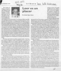 Leer es un placer Leer es un placer