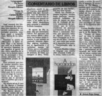 Comentario de libros Comentario de libros