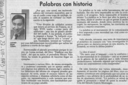 Palabras con historia Palabras con historia