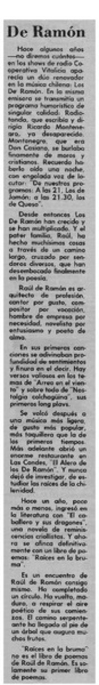 De Ramón De Ramón