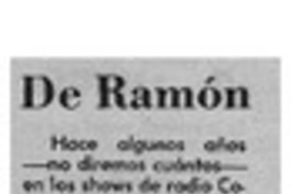 De Ramón De Ramón