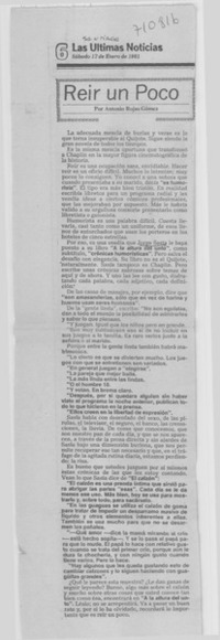 Reir un poco Reir un poco